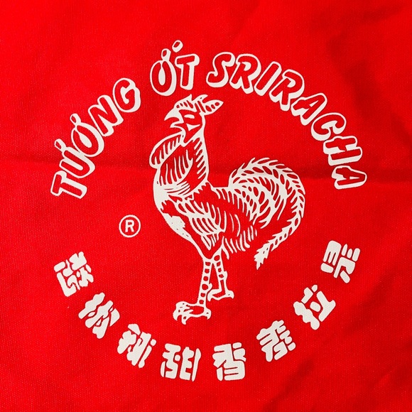 Forever 21 x Sriracha Logo Print Red Canvas Tote Bag - Picture 3 of 3